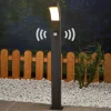 Lucande LED tuinpadverlichting Lennik, sensor, 100 cm, antraciet