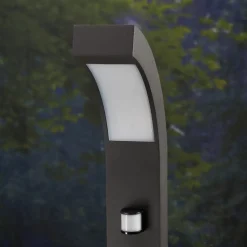 Lucande LED tuinpadverlichting Lennik, sensor, 100 cm, antraciet