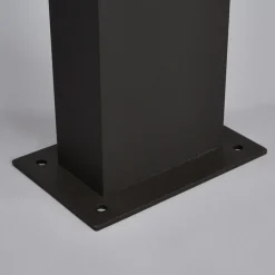 Lucande LED tuinpadverlichting Lennik, sensor, 100 cm, antraciet