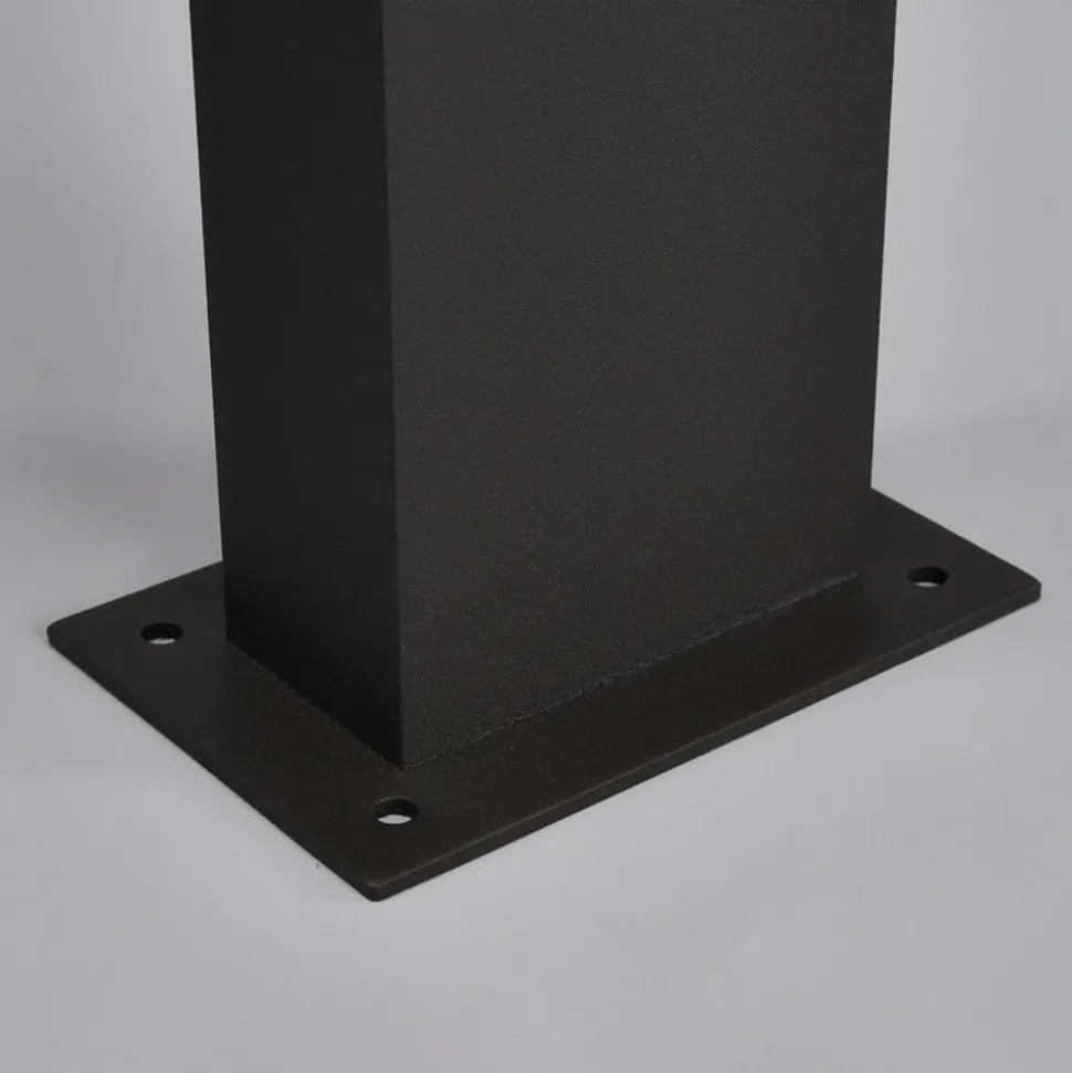 Lucande LED tuinpadverlichting Lennik, sensor, 100 cm, antraciet