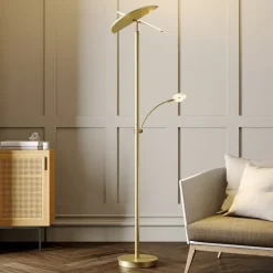 Lucande LED uplighter Anniki, messing