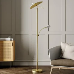 Lucande LED uplighter Anniki, messing