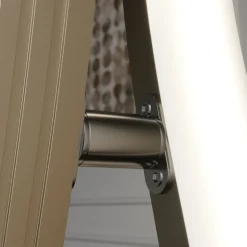 Lucande LED vloerlamp Mairia, zilver, golfvormig