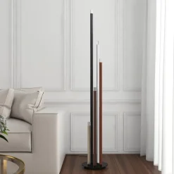Lucande LED vloerlamp Stoika, 150 cm, 5-lamps, metaal