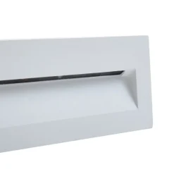 Lucande LED wand inbouwlamp Loya, 23 x 8 cm, wit, IP54