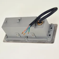 Lucande LED wand inbouwlamp Holly, 17 cm, roestvrij staal