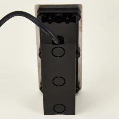 Lucande LED wand inbouwlamp Holly, 17 cm, roestvrij staal