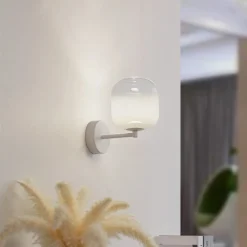 Lucande LED wandlamp Avelina, wit