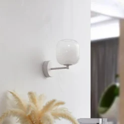 Lucande LED wandlamp Avelina, wit