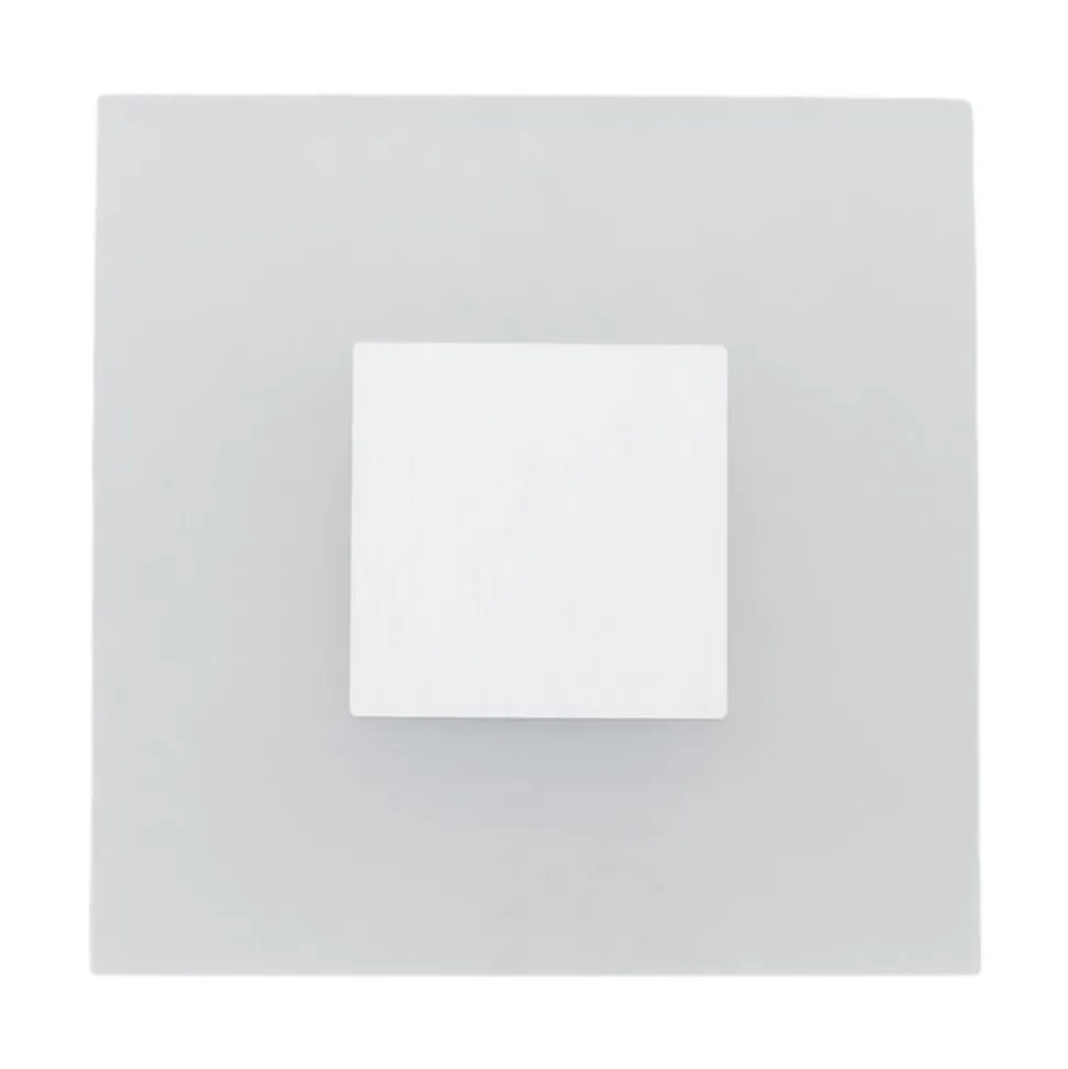 Lucande LED wandlamp Berlind, 26 cm, wit, glas, metaal