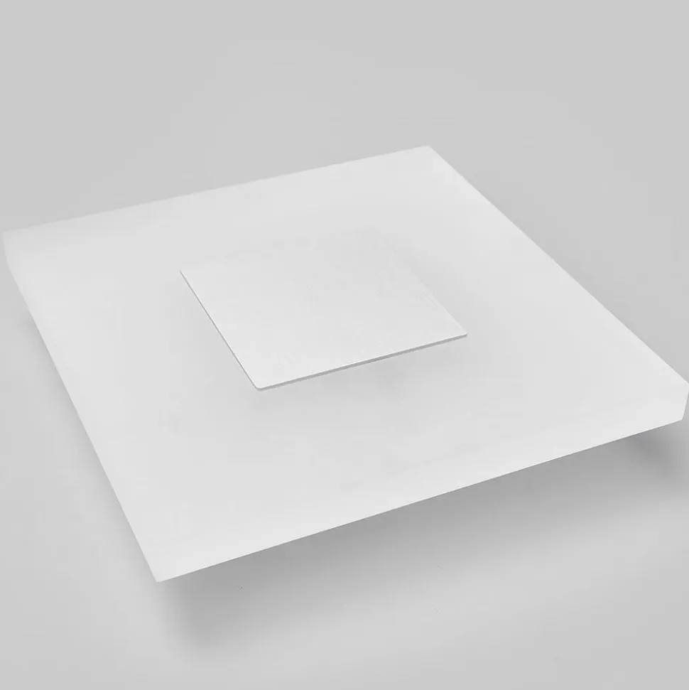 Lucande LED wandlamp Berlind, 26 cm, wit, glas, metaal