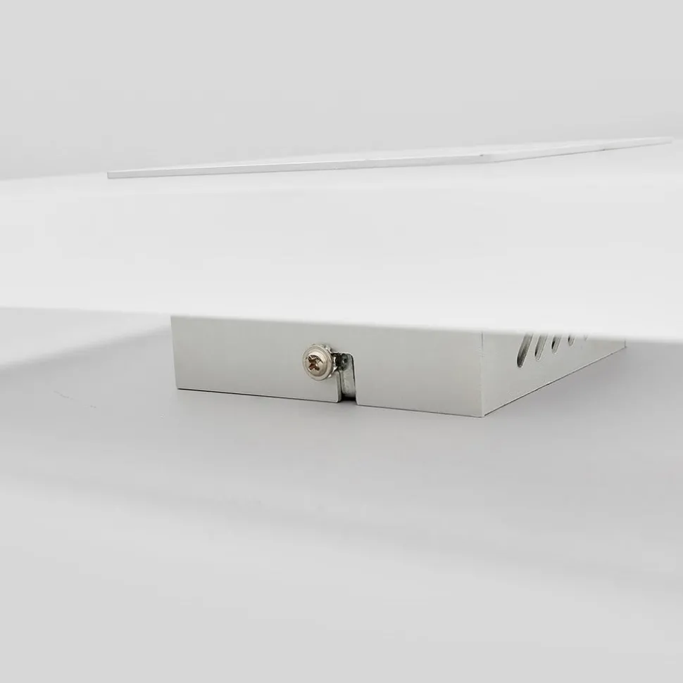 Lucande LED wandlamp Berlind, 26 cm, wit, glas, metaal