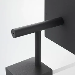 Lucande LED wandlamp Cube, antraciet, glas, 37cm, IP54