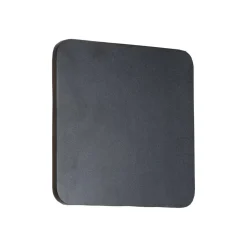 Lucande LED wandlamp Elrik, zwart, 22 cm hoog, metaal