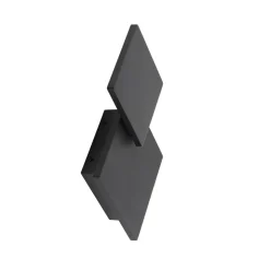 Lucande LED wandlamp Elrik, zwart, 27 cm hoog, metaal