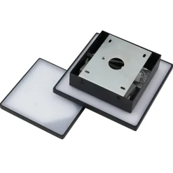 Lucande LED wandlamp Elrik, zwart, 27 cm hoog, metaal