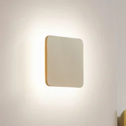 Lucande LED wandlamp Elrik, goudkleurig, 22 cm, metaal