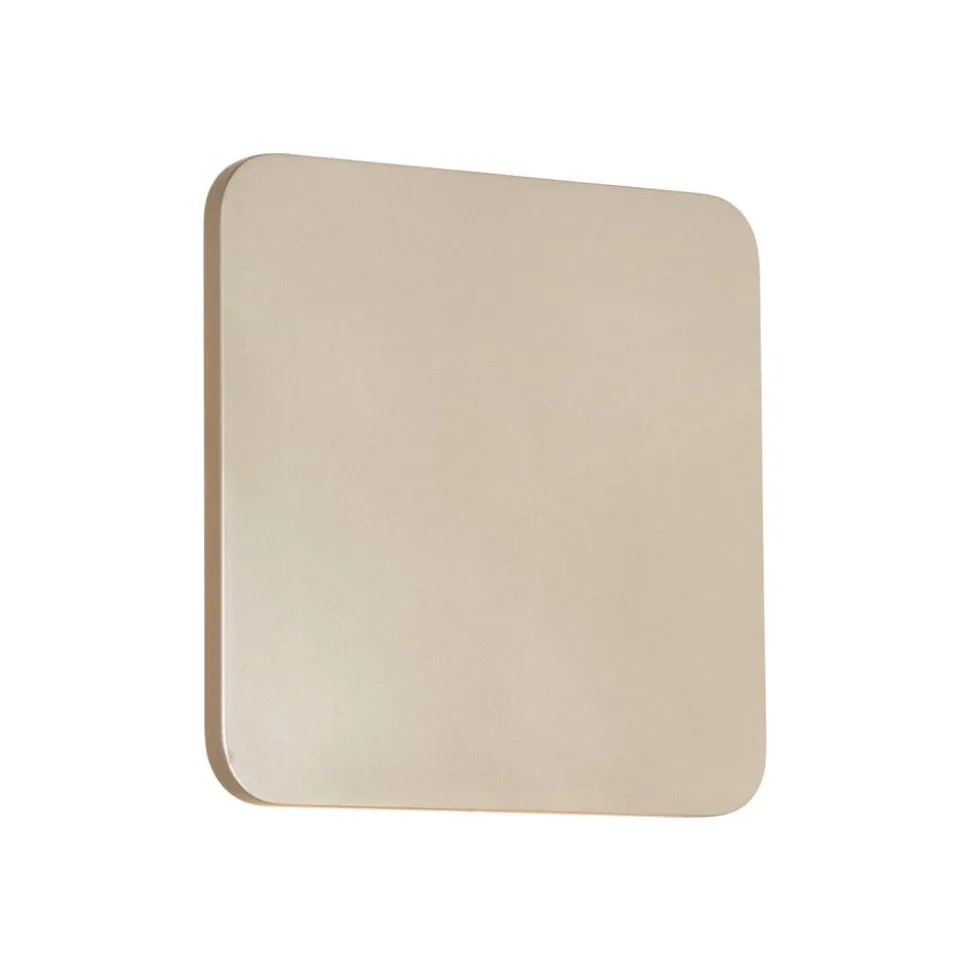 Lucande LED wandlamp Elrik, goudkleurig, 22 cm, metaal