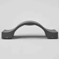 Lucande LED wandlamp Jace, antraciet, metaal, 28cm, IP54