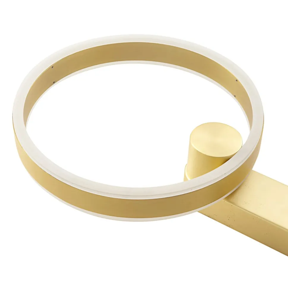 Lucande LED wandlamp Jekta, indirect, messing, dimbaar