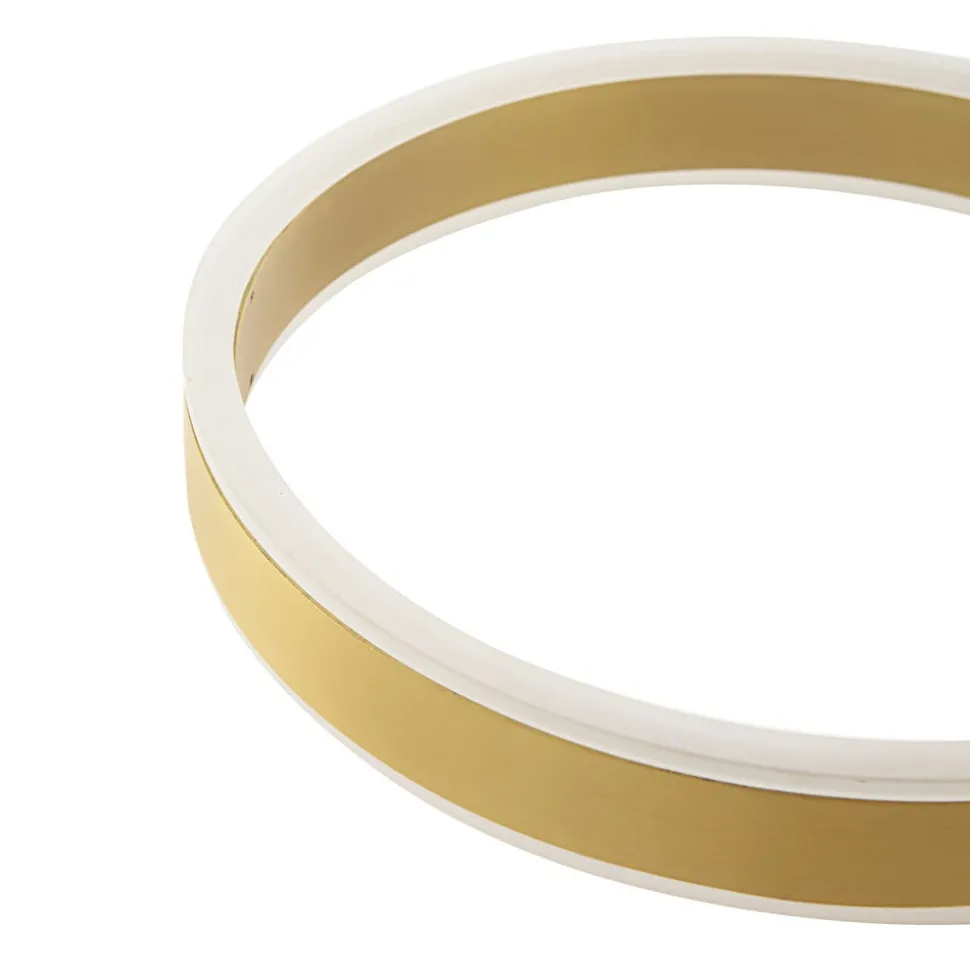 Lucande LED wandlamp Jekta, indirect, messing, dimbaar