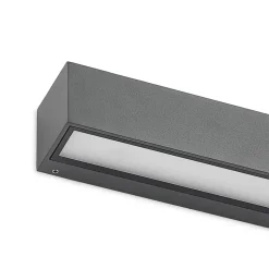 Lucande LED wandlamp Lengo, 50 cm, antraciet, down, CCT