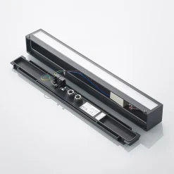 Lucande LED wandlamp Lengo, 50cm, antraciet, omhoog/omlaag, CCT