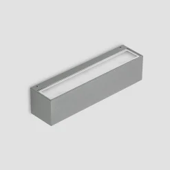 Lucande LED wandlamp Lengo, 25 cm, zilver, 2-lamps, IP65