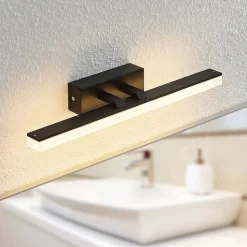 Lucande LED wandlamp Lisana, horizontaal, 46 cm, IP44