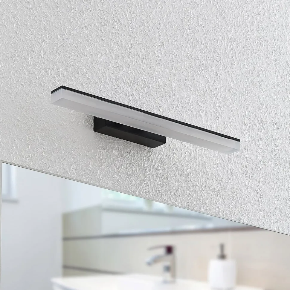 Lucande LED wandlamp Lisana, horizontaal, 46 cm, IP44