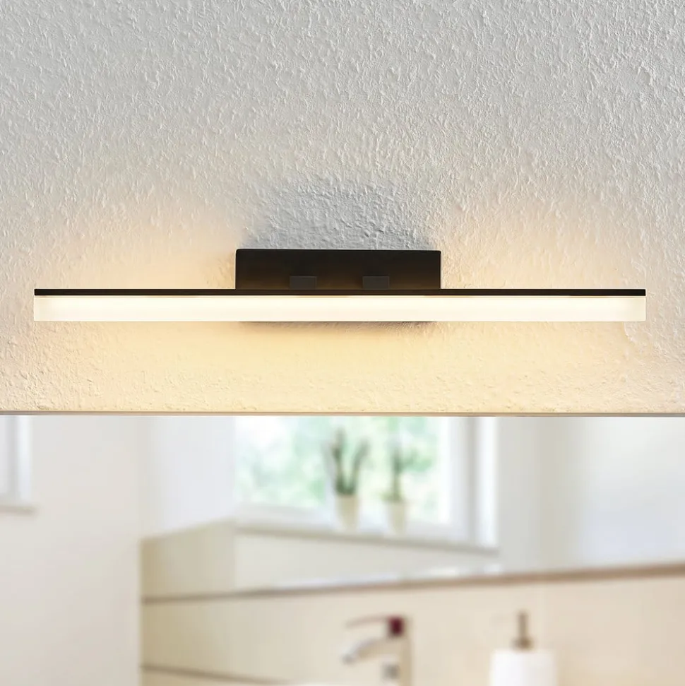 Lucande LED wandlamp Lisana, horizontaal, 46 cm, IP44