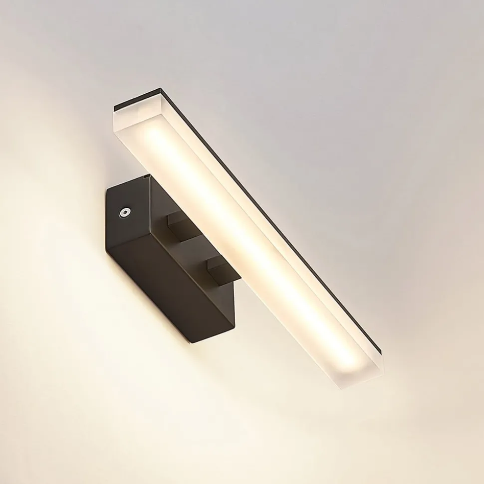 Lucande LED wandlamp Lisana, horizontaal, 32 cm, IP44