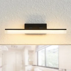 Lucande LED wandlamp Lisana, horizontaal, 32 cm, IP44