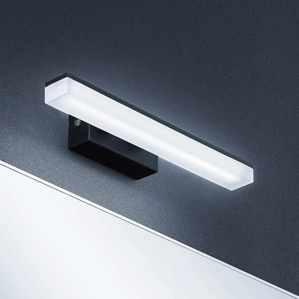 Lucande LED wandlamp Lisana, horizontaal, 32 cm, IP44