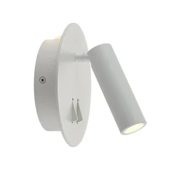 Lucande LED wandlamp Magya, wit 2-lamps. rond