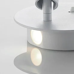 Lucande LED wandlamp Magya, wit 2-lamps. rond