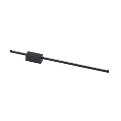 Lucande LED wandlamp Skaila, zwart, lengte 90cm, 3.000 K