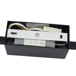 Lucande LED wandlamp Skaila, zwart, lengte 90cm, 3.000 K