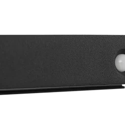 Lucande LED wandlamp Tavon, hoekig, zwart, sensor