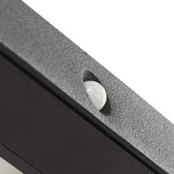 Lucande LED wandlamp Tavon, hoekig, zwart, sensor