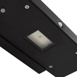 Lucande LED wandlamp Tavon, hoekig, zwart, sensor