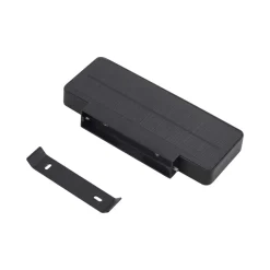 Lucande LED wandlamp Tavon, hoekig, zwart, sensor