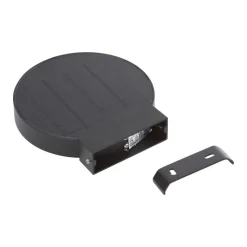 Lucande LED wandlamp Tavon, rond, zwart, sensor