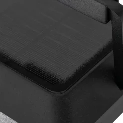 Lucande LED wandlamp Tilena, hoekig, zwart, aluminium