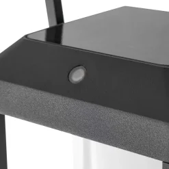 Lucande LED wandlamp Tilena, hoekig, zwart, aluminium