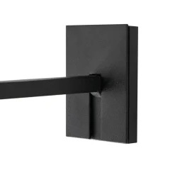 Lucande LED wandlamp Tilena, hoekig, zwart, aluminium