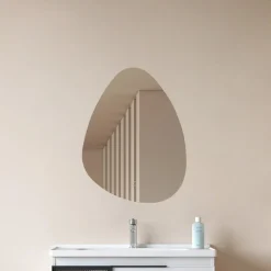 Lucande LED-spiegel Celestiel, druppelvormig, CCT, 60 cm