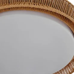 Lucande LED-ventilator Lineta, wit, kabel, Ø 103 cm, stil