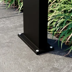 Lucande LED-zonnegolflamp Silvan, 60 cm, sensor, antraciet