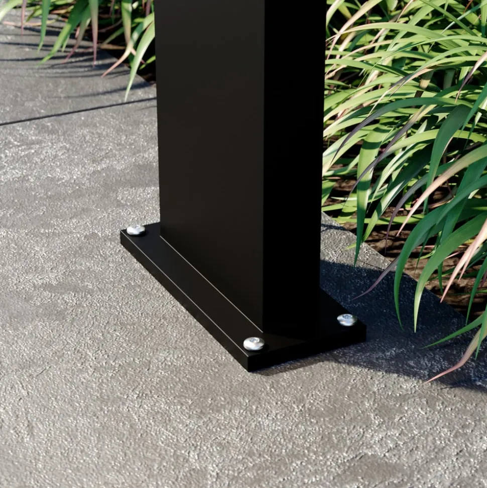 Lucande LED-zonnegolflamp Silvan, 60 cm, sensor, antraciet